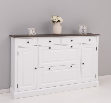 Hallway chest of drawers with 2 + 2 doors and 4 drawers