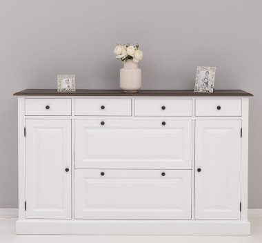 Hallway chest of drawers with 2 + 2 doors and 4 drawers
