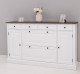 Hallway chest of drawers with 2 + 2 doors and 4 drawers