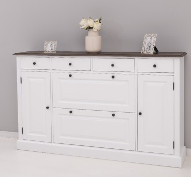 Hallway chest of drawers with 2 + 2 doors and 4 drawers