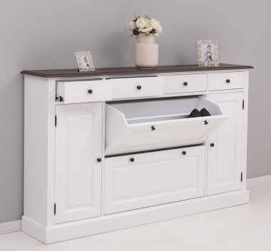 Hallway chest of drawers with 2 + 2 doors and 4 drawers