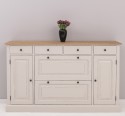 Hallway chest of drawers with 2 + 2 doors and 4 drawers