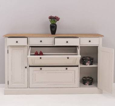 Hallway chest of drawers with 2 + 2 doors and 4 drawers