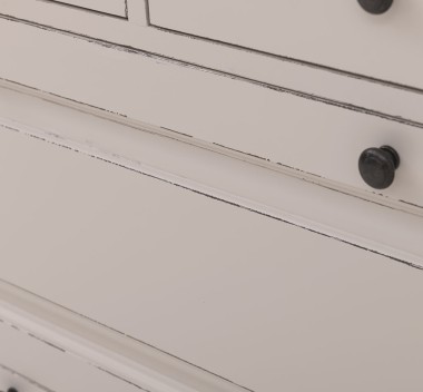 Hallway chest of drawers with 2 + 2 doors and 4 drawers