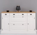 Hallway chest of drawers with 2 + 2 doors and 4 drawers