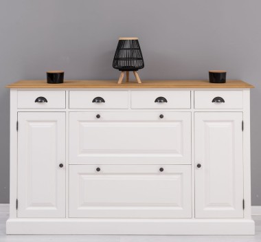 Hallway chest of drawers with 2 + 2 doors and 4 drawers