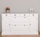 Hallway chest of drawers with 2 + 2 doors and 4 drawers