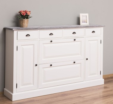 Hallway chest of drawers with 2 + 2 doors and 4 drawers