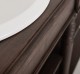 Bathroom cabinet for sinks with turned legs - sinks are included in the price - Color_P111 - LACQUER & STAINED