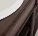 Bathroom cabinet for sinks with turned legs - sinks are included in the price - Color_P111 - LACQUER & STAINED