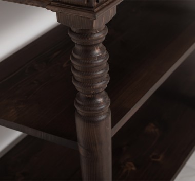 Bathroom cabinet for sinks with turned legs - sinks are included in the price - Color_P111 - LACQUER & STAINED