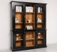 Chest without drawers, glass doors + 2-door display case and open shelves - Color Ext._P150 / Color Int._P001 - DOUBLE COLORED