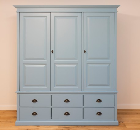 Wardrobe with 3 doors and 6 drawers