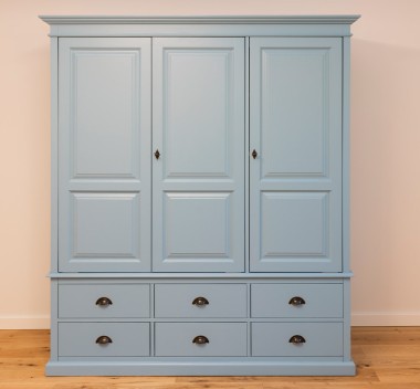 Wardrobe with 3 doors and 6 drawers