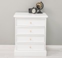 Nightstand with 5 drawers with metal rail with dimension 60x45x74 - Color_P004 - PAINT