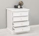 Nightstand with 5 drawers with metal rail with dimension 60x45x74 - Color_P004 - PAINT