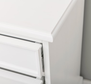 Nightstand with 5 drawers with metal rail with dimension 60x45x74 - Color_P004 - PAINT