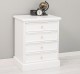 Nightstand with 5 drawers with metal rail with dimension 60x45x74 - Color_P004 - PAINT