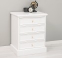 Nightstand with 5 drawers with metal rail with dimension 60x45x74 - Color_P004 - PAINT