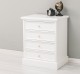 Nightstand with 5 drawers with metal rail with dimension 60x45x74 - Color_P004 - PAINT