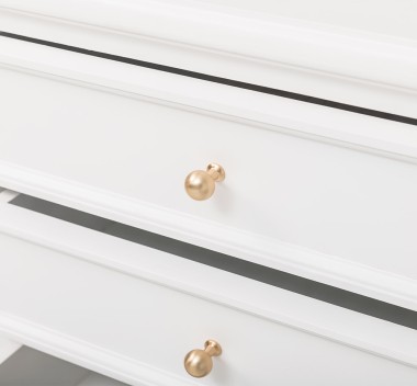 Nightstand with 5 drawers with metal rail with dimension 60x45x74 - Color_P004 - PAINT