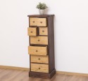 Narrow chest of drawers with 8 drawers
