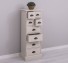 Narrow chest of drawers with 8 drawers