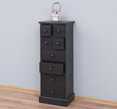 Narrow chest of drawers with 8 drawers