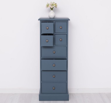 Narrow chest of drawers with 8 drawers
