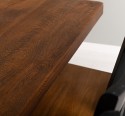 Dining table with X legs, 240x120x78 width 12 chairs - Color Top_P064_Color Corp_P003 - DOUBLE COLORED
