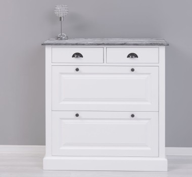 Shoe rack with 2 doors, 2 drawers - Color Top_P072 - Color Corp_P004 - DOUBLE COLORED