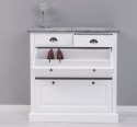 Shoe rack with 2 doors, 2 drawers - Color Top_P072 - Color Corp_P004 - DOUBLE COLORED