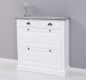 Shoe rack with 2 doors, 2 drawers - Color Top_P072 - Color Corp_P004 - DOUBLE COLORED