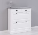 Shoe rack with 2 doors, 2 drawers - Color Top_P072 - Color Corp_P004 - DOUBLE COLORED