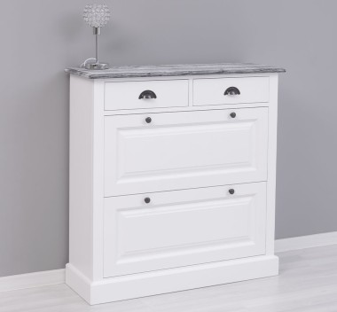 Shoe rack with 2 doors, 2 drawers - Color Top_P072 - Color Corp_P004 - DOUBLE COLORED
