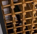 Support for 102 bottles of wine - Color Ext._P003 / Color Int._P002 - DOUBLE COLORED