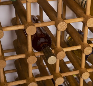 Support for 102 bottles of wine - Color Ext._P003 / Color Int._P002 - DOUBLE COLORED