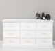 Chest of drawers with 9 drawers with metal rails in dimension 160x50x90 - Color_P004 - PAINT