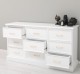 Chest of drawers with 9 drawers with metal rails in dimension 160x50x90 - Color_P004 - PAINT