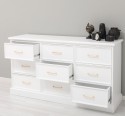 Chest of drawers with 9 drawers with metal rails in dimension 160x50x90 - Color_P004 - PAINT
