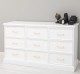 Chest of drawers with 9 drawers with metal rails in dimension 160x50x90 - Color_P004 - PAINT