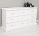 Chest of drawers with 9 drawers with metal rails in dimension 160x50x90 - Color_P004 - PAINT