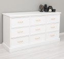 Chest of drawers with 9 drawers with metal rails in dimension 160x50x90 - Color_P004 - PAINT