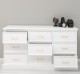 Chest of drawers with 9 drawers with metal rails in dimension 160x50x90 - Color_P004 - PAINT