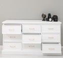 Chest of drawers with 9 drawers with metal rails in dimension 160x50x90 - Color_P004 - PAINT