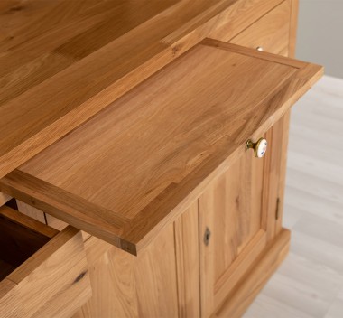 Kitchen sideboard 3 doors, 3 drawers BAS + 2 doors, 4 drawrs SUP, oak - P061 - LACQUERED