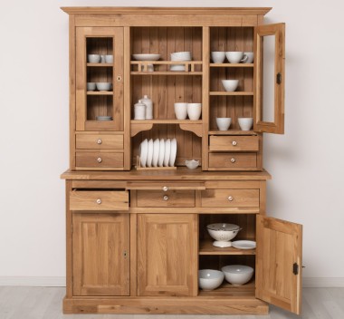 Kitchen sideboard 3 doors, 3 drawers BAS + 2 doors, 4 drawrs SUP, oak - P061 - LACQUERED