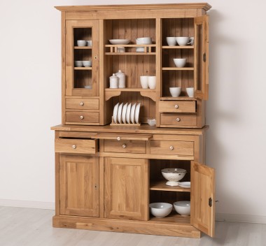 Kitchen sideboard 3 doors, 3 drawers BAS + 2 doors, 4 drawrs SUP, oak - P061 - LACQUERED