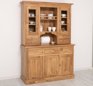 Kitchen sideboard 3 doors, 3 drawers BAS + 2 doors, 4 drawrs SUP, oak - P061 - LACQUERED