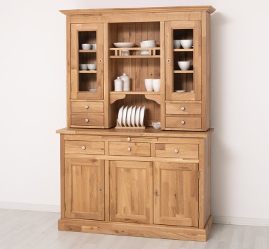 Kitchen sideboard 3 doors, 3 drawers BAS + 2 doors, 4 drawrs SUP, oak - P061 - LACQUERED